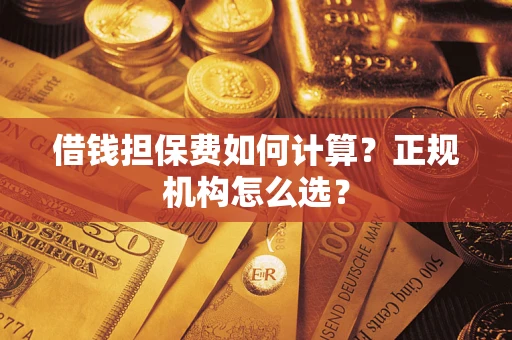 济南借钱担保费如何计算？正规机构怎么选？