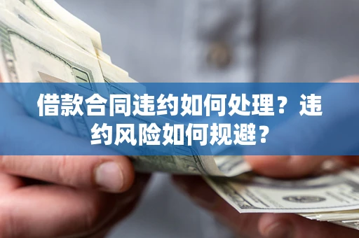 济南借款合同违约如何处理？违约风险如何规避？