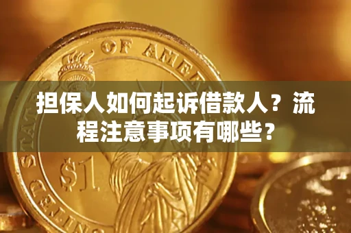济南担保人如何起诉借款人？流程注意事项有哪些？
